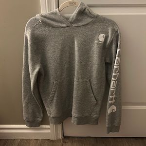 carhartt hoodie, size:xl(14) grey